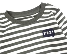 Name It dusty olive stribet bluse